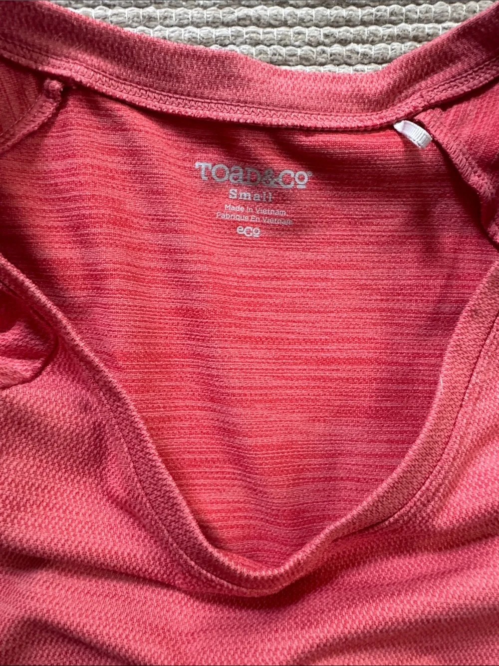 Toad&Co Tomboy tech dress cap sleeve coral salmon athletic women’s S NEW snags - Picture 3 of 12